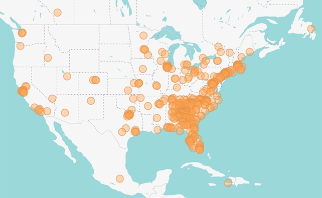 map25-us map of us showing where attendees came from